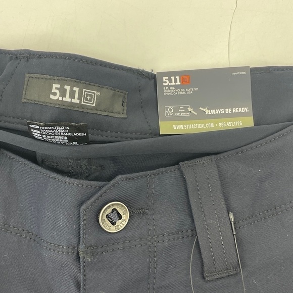 5.11 Apex 11” Inseam Shorts Navy Blue - Picture 4 of 6